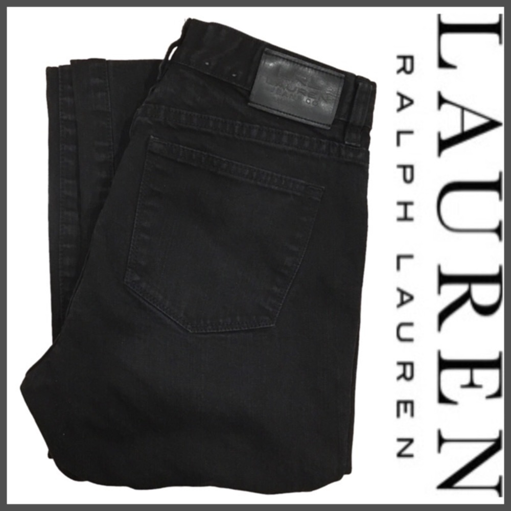 LAUREN RALPH LAUREN JEANS CO. Black Jeans - Classic Straight, Size 6